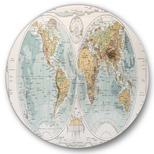 Designart - Ancient Map of The World II